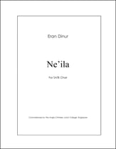 Ne'ila SATB choral sheet music cover